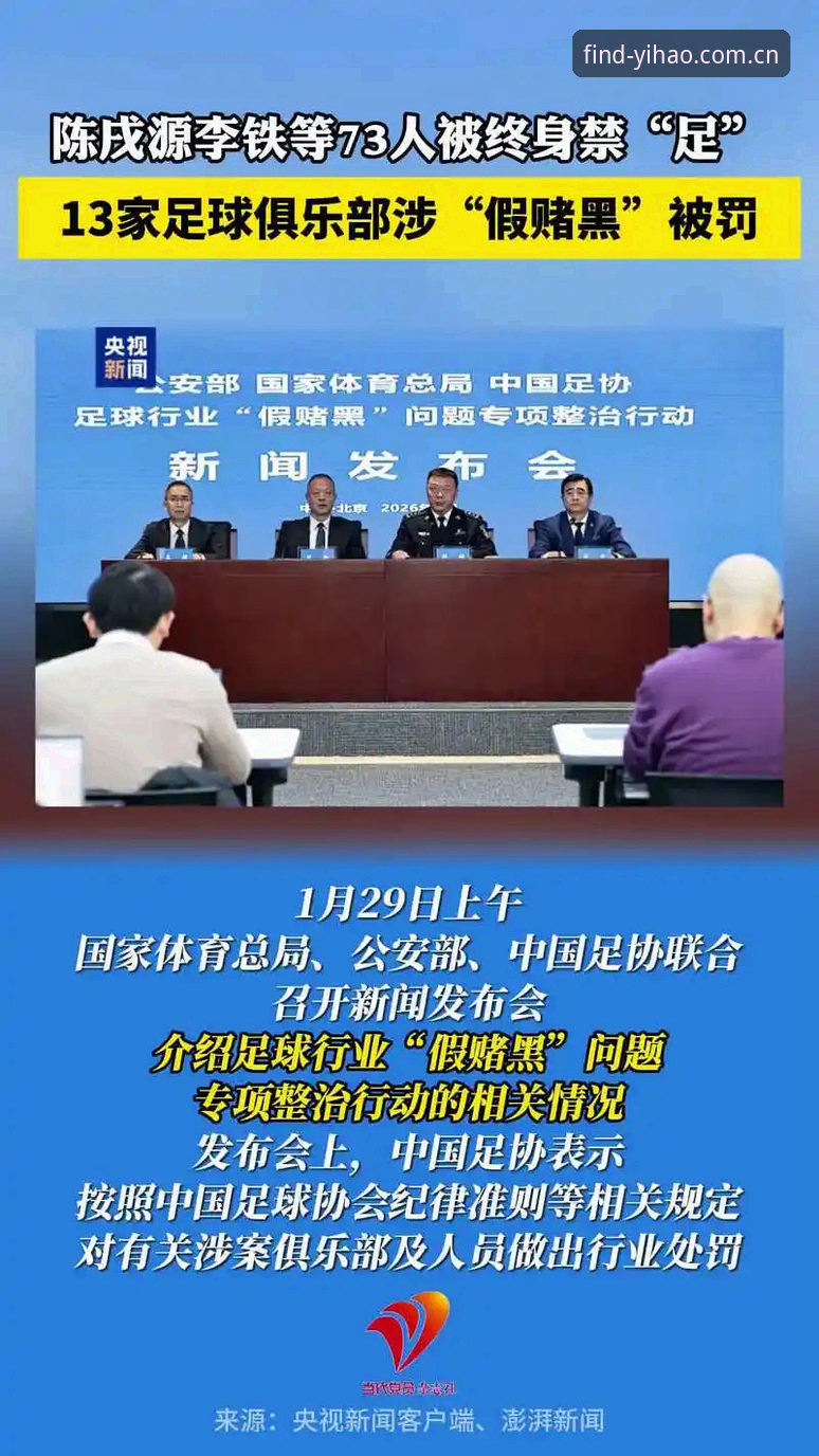 5个维度拆解足协第三批禁足名单：壹号娱乐平台视角下的17人终身禁赛